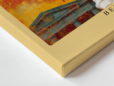 Paul Sinus Wandbild Berlin The City of Legends Modernes Stadtmotiv mit stilisierter Frau vor dem Brandenburger Tor – Sinnbild für Stärke und Freiheit.
