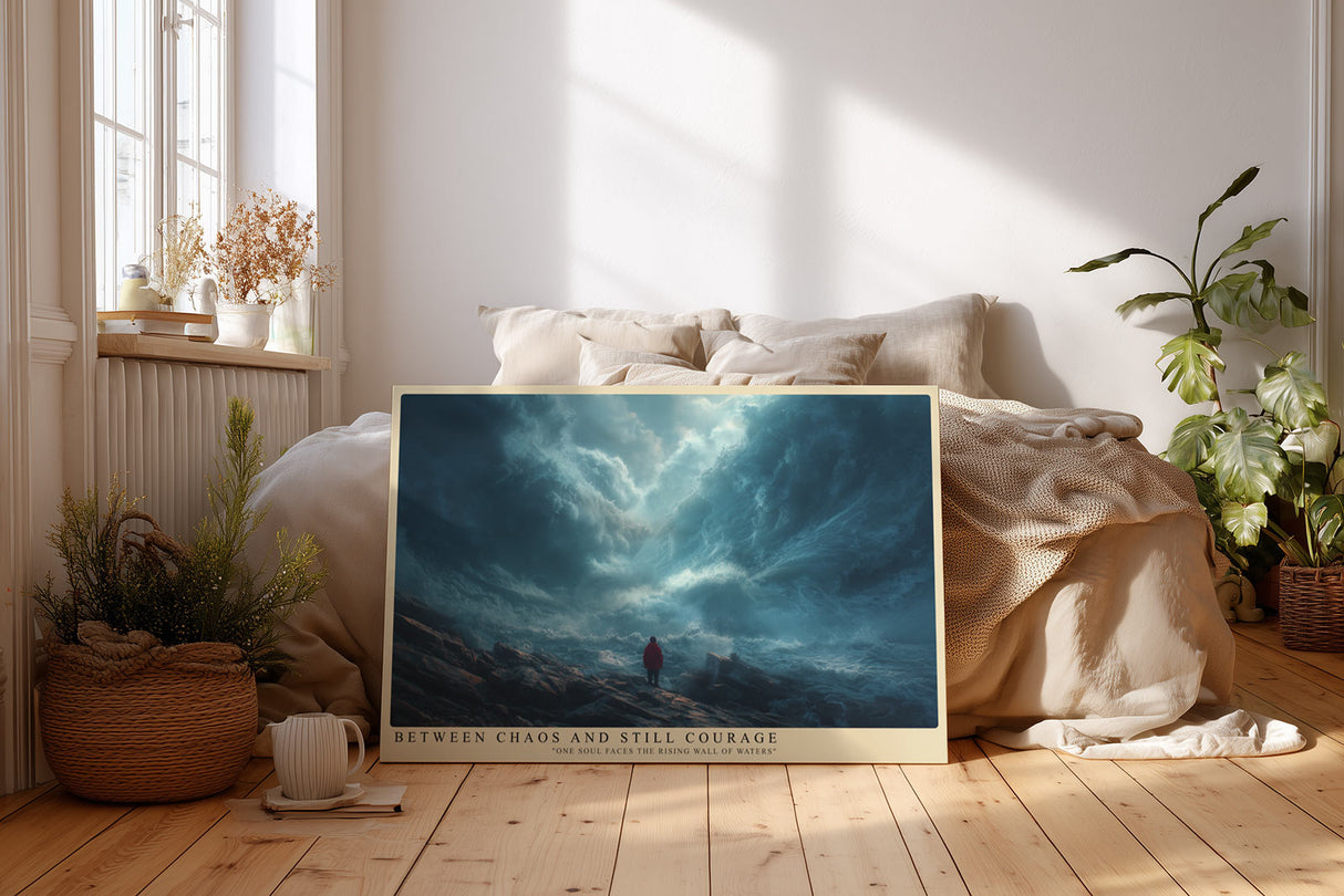 Paul Sinus Wandbild Between Chaos and Still Courage – Kraftvolles Naturmotiv zwischen Sturm und Stille