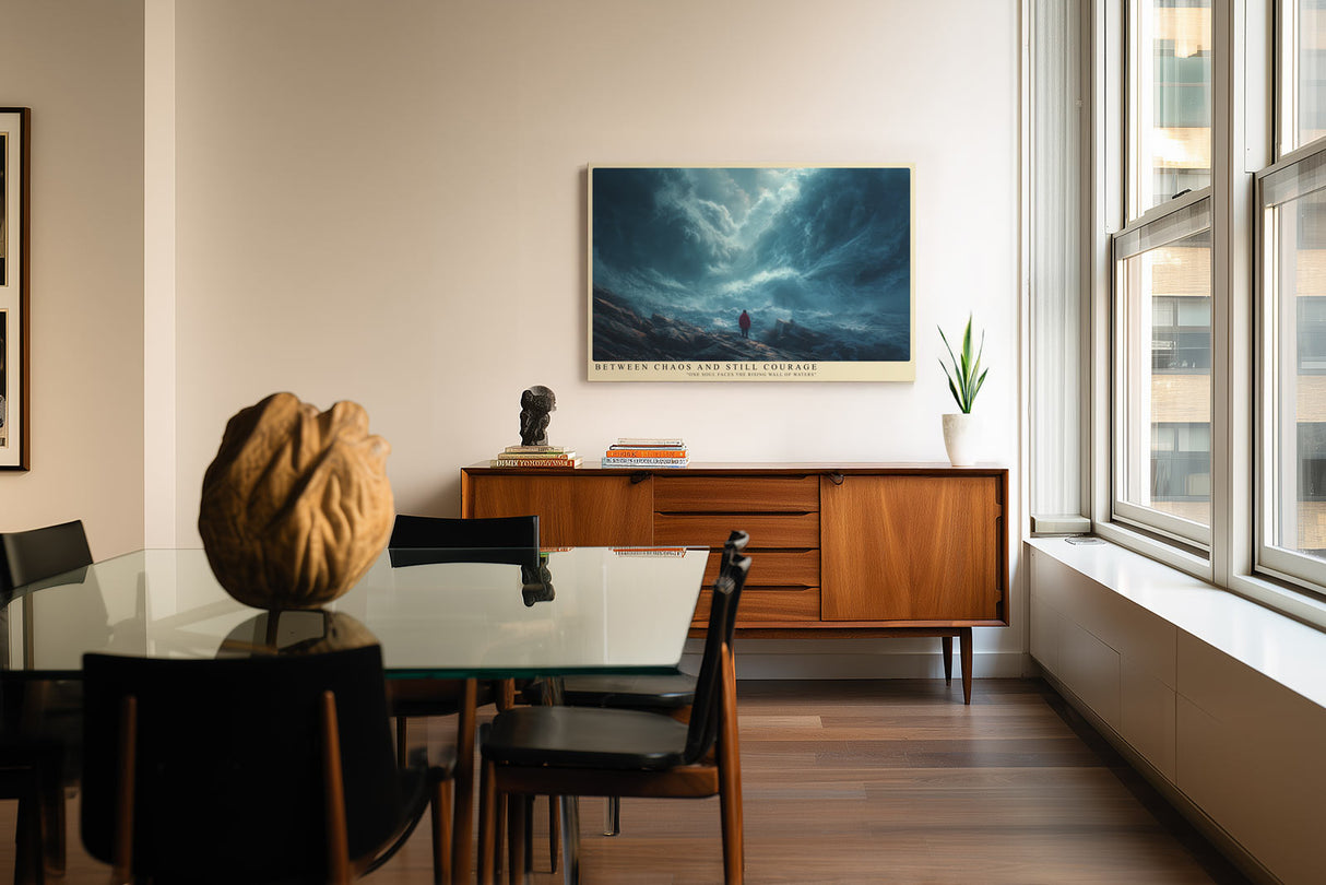 Paul Sinus Wandbild Between Chaos and Still Courage – Kraftvolles Naturmotiv zwischen Sturm und Stille