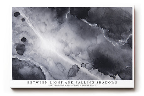 Paul Sinus Wandbild Between Light and Falling Shadows Soft Shadows Move Across a Silent Space