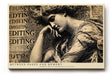 Paul Sinus Wandbild 120x80cm Between Pages and Memory klassisches Frauenportrait im Vintage Stil Literatur Kunst Poster für Wohnzimmer Büro