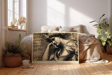 Paul Sinus Wandbild 120x80cm Between Pages and Memory klassisches Frauenportrait im Vintage Stil Literatur Kunst Poster für Wohnzimmer Büro