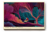 Paul Sinus Wandbild Bird in Dream Forest Harmony of Light and Color