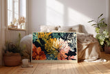 Paul Sinus Wandbild 120x80cm Blooms in Bold Brushstrokes moderne Blumen Malerei abstrakte florale Kunst Poster für Wohnzimmer Schlafzimmer Büro