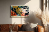 Paul Sinus Wandbild 120x80cm Blooms in Bold Brushstrokes moderne Blumen Malerei abstrakte florale Kunst Poster für Wohnzimmer Schlafzimmer Büro