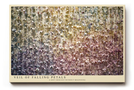 Paul Sinus Wandbild 120x80cm Blueten Vorhang Florale Kunst Hängende Blüten Moderne Natur Dekoration