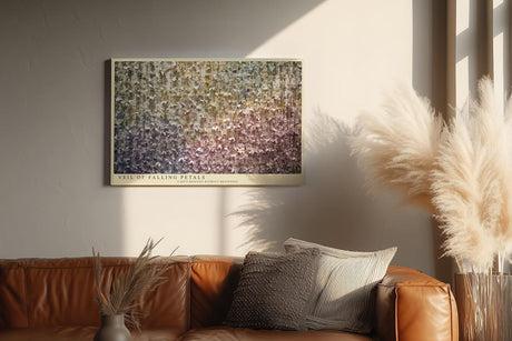 Paul Sinus Wandbild 120x80cm Blueten Vorhang Florale Kunst Hängende Blüten Moderne Natur Dekoration