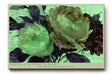 Paul Sinus Wandbild 120x80cm Blumen abstrakt gruene florale Kunst moderne Illustration Wanddekoration Wohnzimmer Schlafzimmer