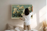 Paul Sinus Wandbild 120x80cm Blumen Im Morgenlicht Florale Kunst LeinWandbild 120x80cm Elegante Natur Wanddekoration