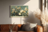 Paul Sinus Wandbild 120x80cm Blumen Im Morgenlicht Florale Kunst LeinWandbild 120x80cm Elegante Natur Wanddekoration