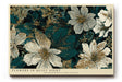Paul Sinus Wandbild 120x80cm Blumen In Dunkler Eleganz Florale Kunst LeinWandbild 120x80cm Botanische Wanddekoration