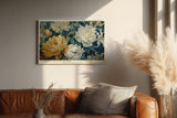 Paul Sinus Wandbild 120x80cm Blumen In Voller Blüte Florale Kunst LeinWandbild 120x80cm Elegante Blumen Wanddekoration