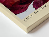 Paul Sinus Wandbild 120x80cm Blumen Makro modern rot beige florale Kunst Kunstdruck grosses Kunstbild elegante Wanddekoration fuer Wohnzimmer Büro Flur