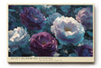 Paul Sinus Wandbild 120x80cm Blumen Pfingstrosen modern violett weiss florale Kunst Kunstdruck grosses Kunstbild elegante Wanddekoration fuer Wohnzimmer Büro Flur