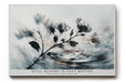 Paul Sinus Wandbild 120x80cm Blüten im Wasser abstrakte Naturkunst zarte Blumen graue ruhige Ästhetik modernes Naturmotiv stilvolle