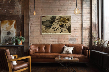 Paul Sinus Wandbild 120x80cm Botanica in Sepia Tones Vintage Pflanzen Illustration Botanische Kunst fuer Wohnzimmer Schlafzimmer und Büro