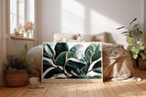 Paul Sinus Wandbild 120x80cm Botanische Blaetter modern Pflanzen Kunst Wanddekoration gruene Natur Wohnzimmer Schlafzimmer