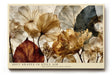 Paul Sinus Wandbild 120x80cm Botanische Blumen Komposition in Beige Braun Natur Kunst Modernes Florales Design für Wohnzimmer Schlafzimmer Büro