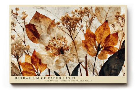 Paul Sinus Wandbild 120x80cm Botanische Komposition mit getrockneten Pflanzen Elegante Naturkunst in warmen Erdtoenen