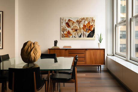 Paul Sinus Wandbild 120x80cm Botanische Komposition mit getrockneten Pflanzen Elegante Naturkunst in warmen Erdtoenen