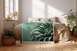 Paul Sinus Wandbild 120x80cm botanische Pflanze Makroaufnahme gruene Blaetter moderne Naturfotografie minimalistische Wanddekoration fuer Wohnzimmer Büro