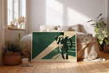 Paul Sinus Wandbild 120x80cm Boxer im Ring dynamische Sportkunst mit kraftvoller Bewegung fuer moderne Wohnräume