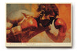 Paul Sinus Wandbild 120x80cm Boxer Sport Kunst dynamisches Boxer Portrait rote Farben Fitness Motivation Wanddekoration fuer Wohnzimmer Fitnessraum Büro