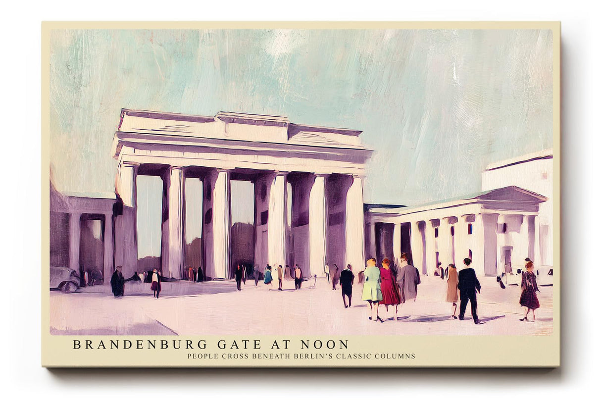 Paul Sinus Wandbild 120x80cm Brandenburger Tor Berlin Architektur Kunst Poster Stilvolles Stadtmotiv mit historischer Architektur und urbaner Atmosphäre