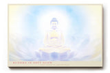 Paul Sinus Wandbild 120x80cm Buddha Meditation sanftes Licht spirituelle Zen Kunst Lotus Atmosphaere moderner Kunstdruck Wanddekoration fuer Wohnzimmer Yoga Raum Schlafzimmer