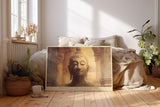 Paul Sinus Wandbild 120x80cm Buddha Meditation Spirituelle Kunst Figur in ruhiger Tempelatmosphaere