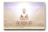 Paul Sinus Wandbild 120x80cm Buddha Meditation spirituelle Kunst warmes Licht Lotus moderne Zen Wanddekoration Kunstdruck fuer Wohnzimmer Schlafzimmer Yoga Raum Spa