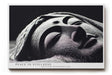 Paul Sinus Wandbild 120x80cm Buddha Statue Meditation Zen Fotokunst schwarz weiss spirituelle Ruhe moderner Kunstdruck Wanddekoration für Wohnzimmer Yoga Raum