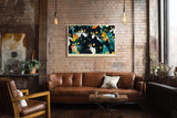 Paul Sinus Wandbild 120x80cm Bunte Katzen Illustration moderne Pop Art Tier Wanddekoration