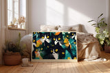 Paul Sinus Wandbild 120x80cm Bunte Katzen Illustration moderne Pop Art Tier Wanddekoration