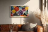 Paul Sinus Wandbild 120x80cm Bunte Planetenformen – Abstrakte Farbkunst mit runden Formen für moderne Wohnräume