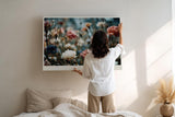 Paul Sinus Wandbild 120x80cm Bunte Wildblumen Wiese romantische Natur Fotografie moderne Blumen Wanddekoration