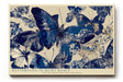 Paul Sinus Wandbild 120x80cm Butterflies in Quiet Dance elegante Schmetterlinge in Blau moderne Natur Kunst Poster für Wohnzimmer Schlafzimmer