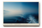 Paul Sinus Wandbild 120x80cm Calm Water Clear Sky Ruhige Meereslandschaft mit Horizont Blaues Meer Natur Kunst fuer Wohnzimmer Schlafzimmer und Büro