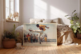 Paul Sinus Wandbild 120x80cm Capoeira Tanz Bewegung Kunstmotiv Dynamische Szene mit Musik und Rhythmus