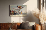 Paul Sinus Wandbild 120x80cm Capoeira Tanz Bewegung Kunstmotiv Dynamische Szene mit Musik und Rhythmus