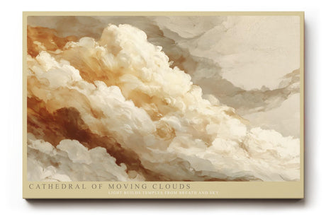 Paul Sinus Wandbild 120x80cm Cathedral of Moving Clouds dramatische Wolkenlandschaft Himmel Kunst Poster für Wohnzimmer Büro