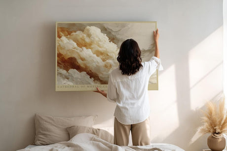 Paul Sinus Wandbild 120x80cm Cathedral of Moving Clouds dramatische Wolkenlandschaft Himmel Kunst Poster für Wohnzimmer Büro