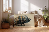 Paul Sinus Wandbild 120x80cm Chamäleon Natur Illustration moderne Tierkunst detailreiche Reptilien Darstellung stilvolles Kunstbild für Wohnzimmer Büro Kinderzimmer