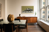 Paul Sinus Wandbild 120x80cm Chamäleon Tierportraet exotische Tierkunst modernes Naturmotiv stilvolle Wanddekoration fuer Wohnzimmer Büro