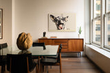 Paul Sinus Wandbild 120x80cm Chihuahua Hund Portrait moderne Tier Illustration lustiges Hunde Kunstposter in warmen Naturtoenen fuer Wohnzimmer Kinderzimmer Büro