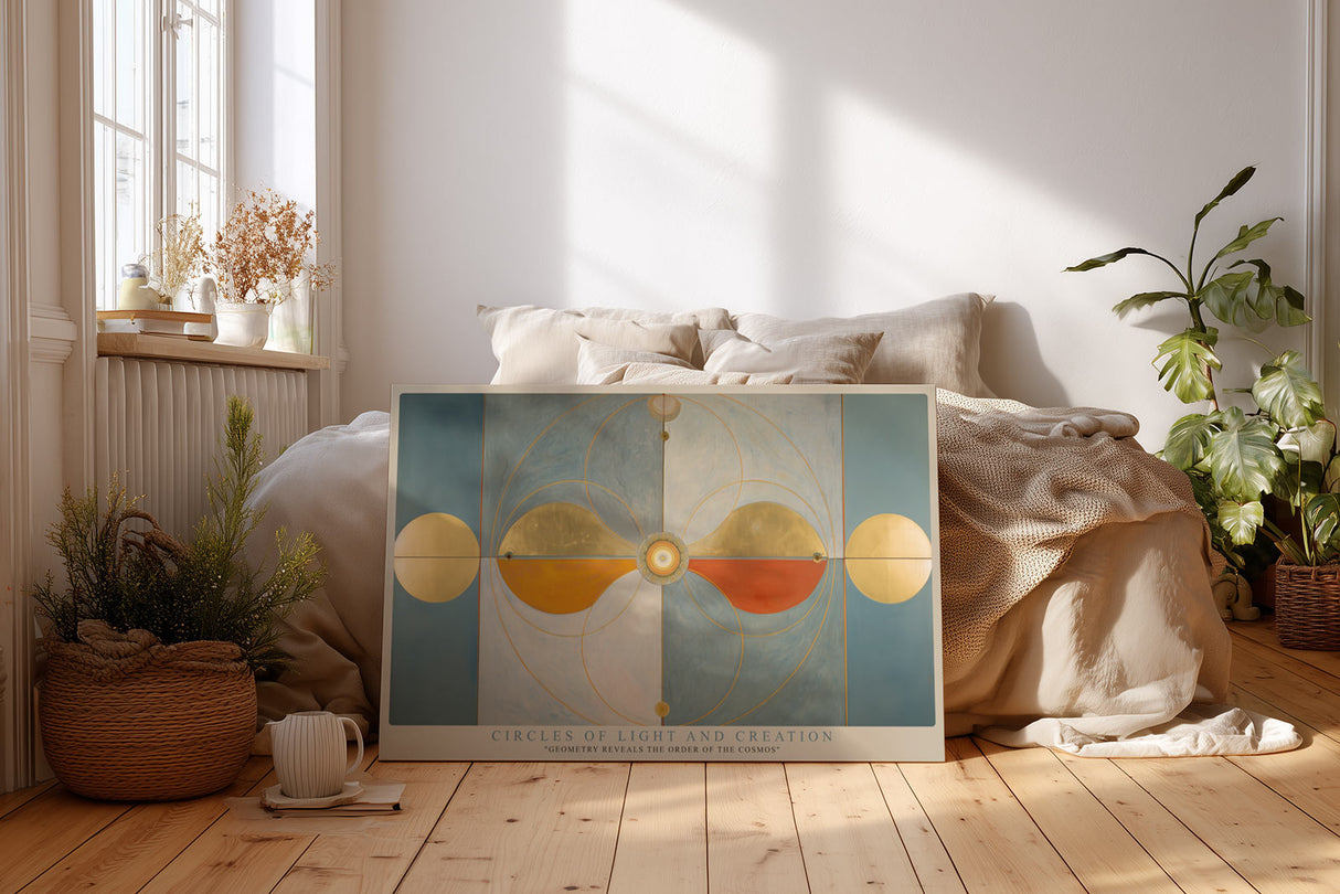 Paul Sinus Wandbild Circles of Light and Creation Geometry Reveals the Order of the Cosmos