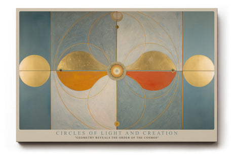 Paul Sinus Wandbild Circles of Light and Creation Geometry Reveals the Order of the Cosmos