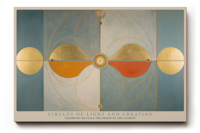 Paul Sinus Wandbild Circles of Light and Creation Geometry Reveals the Order of the Cosmos