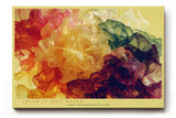 Paul Sinus Wandbild 120x80cm Color in Soft Waves Abstrakte Farbwolken Kunst in Rot Gelb Gruen Modernes Design Wandbild 120x80cm fuer Wohnzimmer und Büro