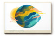 Paul Sinus Wandbild Colorful Earth abstraktes Planetenmotiv in leuchtenden Farben für moderne Räume mit künstlerischer und nachhaltiger Botschaft